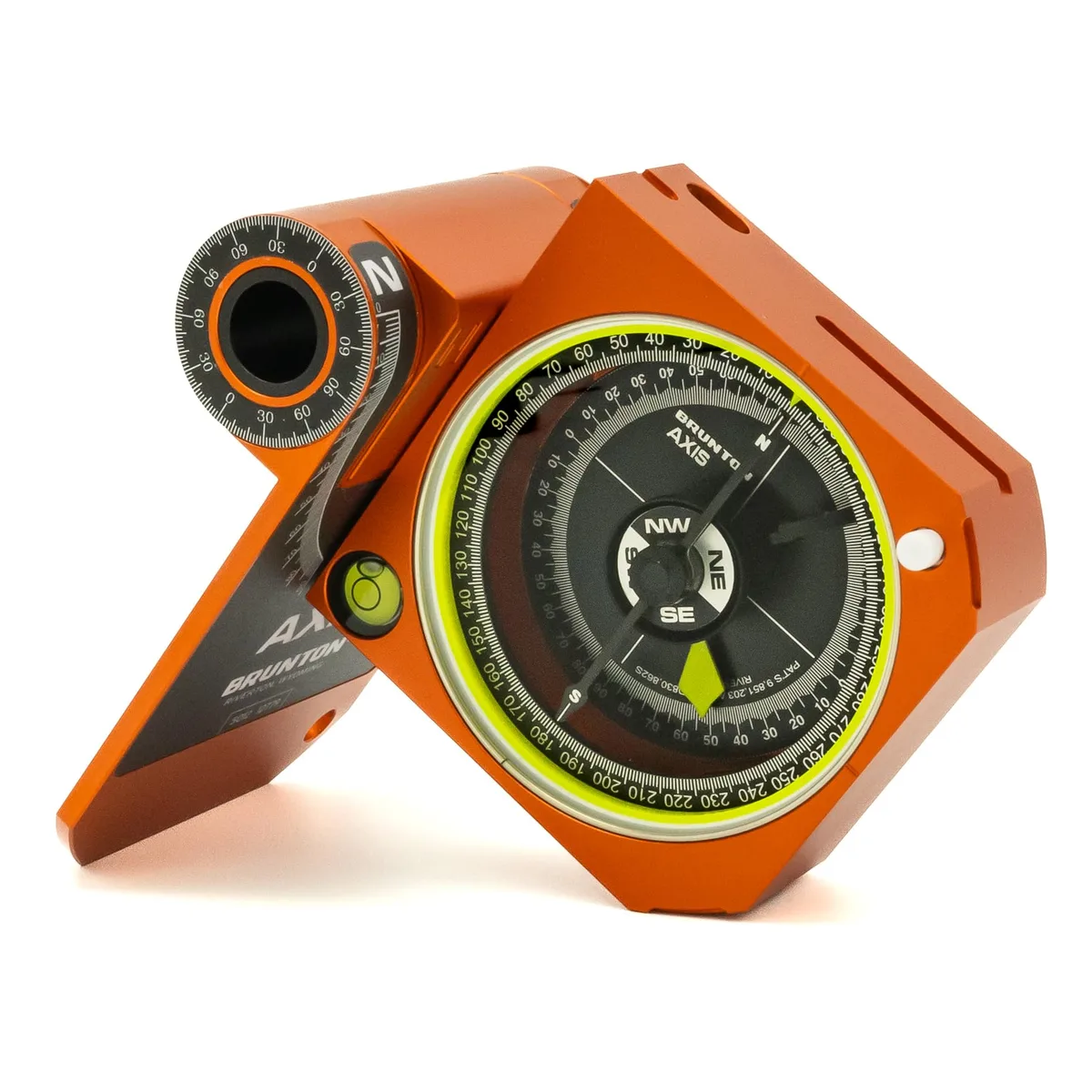 Brunton Axis Pocket Transit — 0–360°, Orange