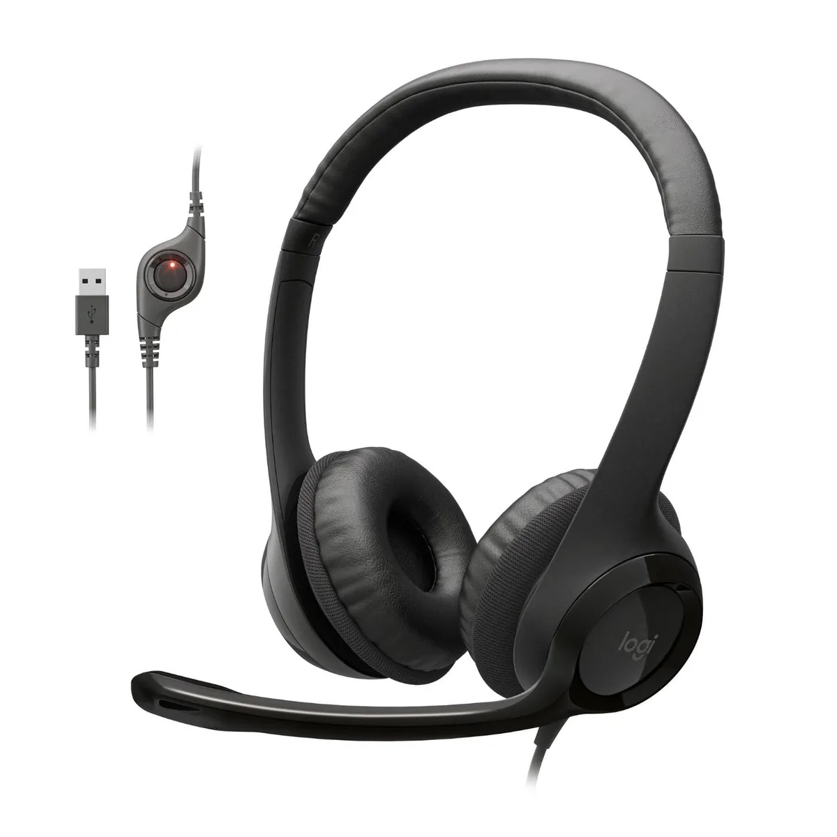 Logitech H390 USB Headset with Noise-Canceling Mic
