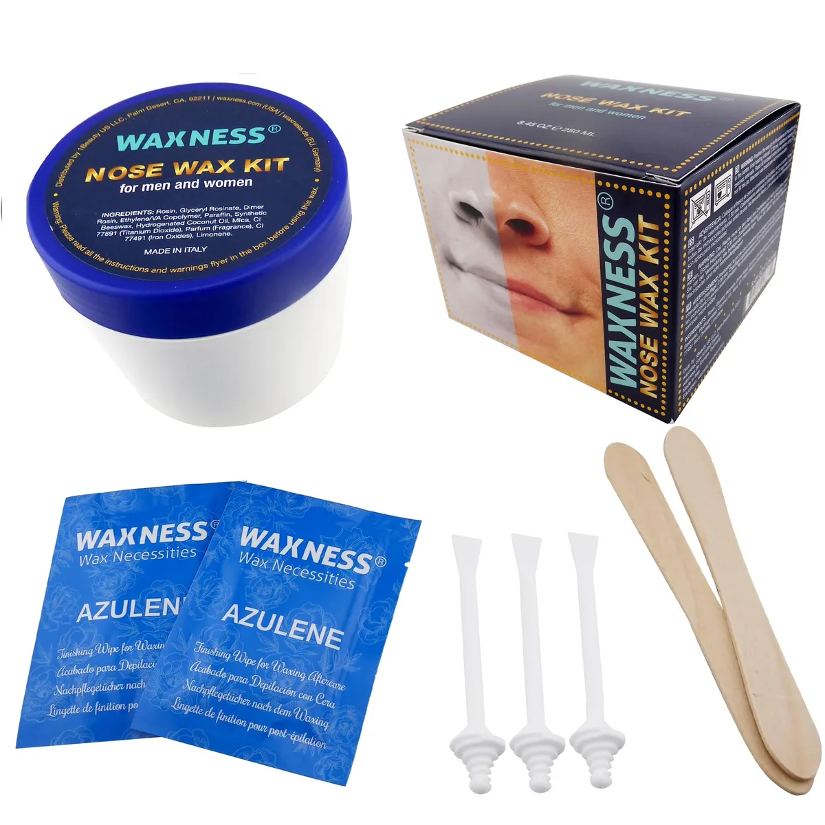 Waxness Microwavable Nose & Face Wax Kit — 8.45 oz