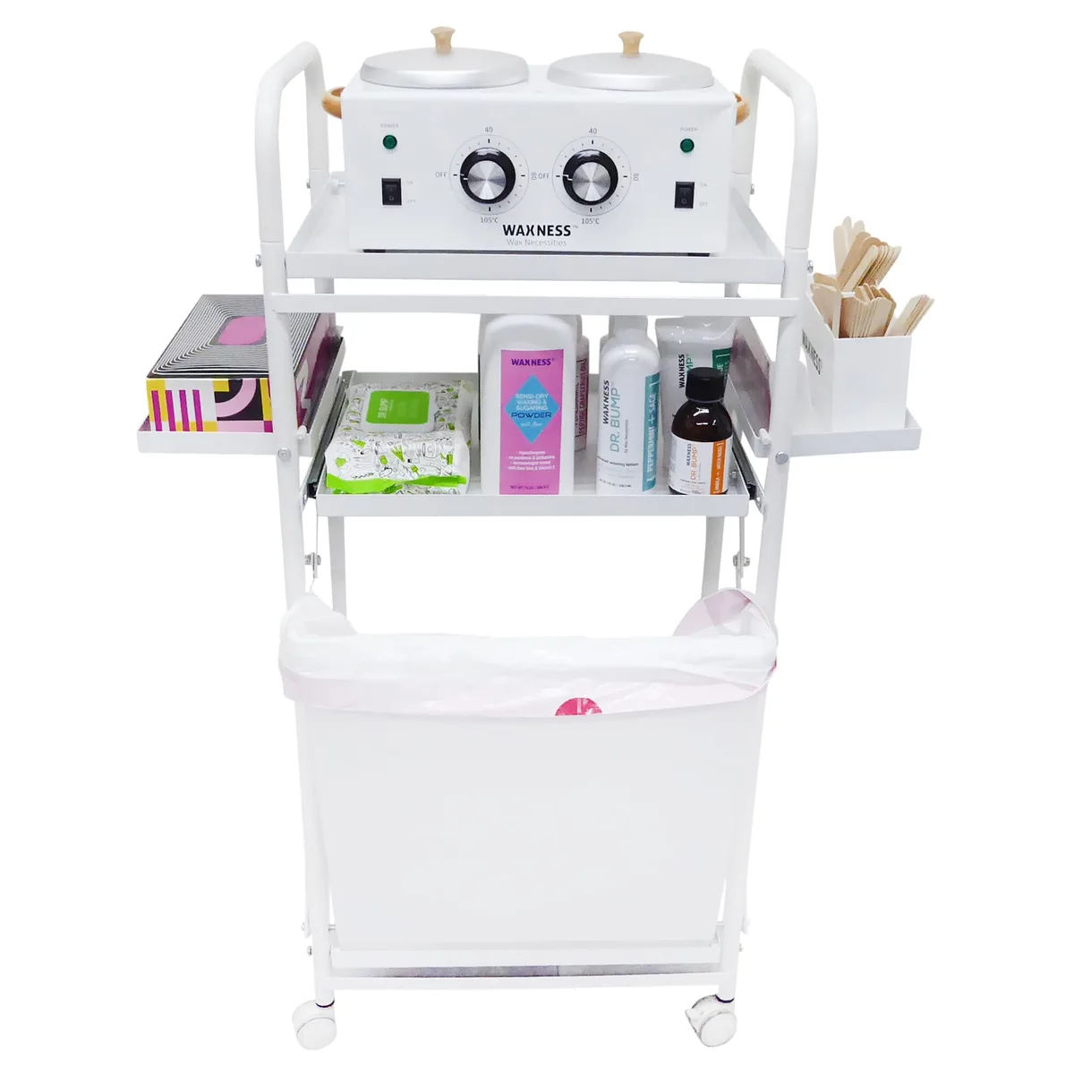 Waxness Professional Foldable Waxing Trolley Station