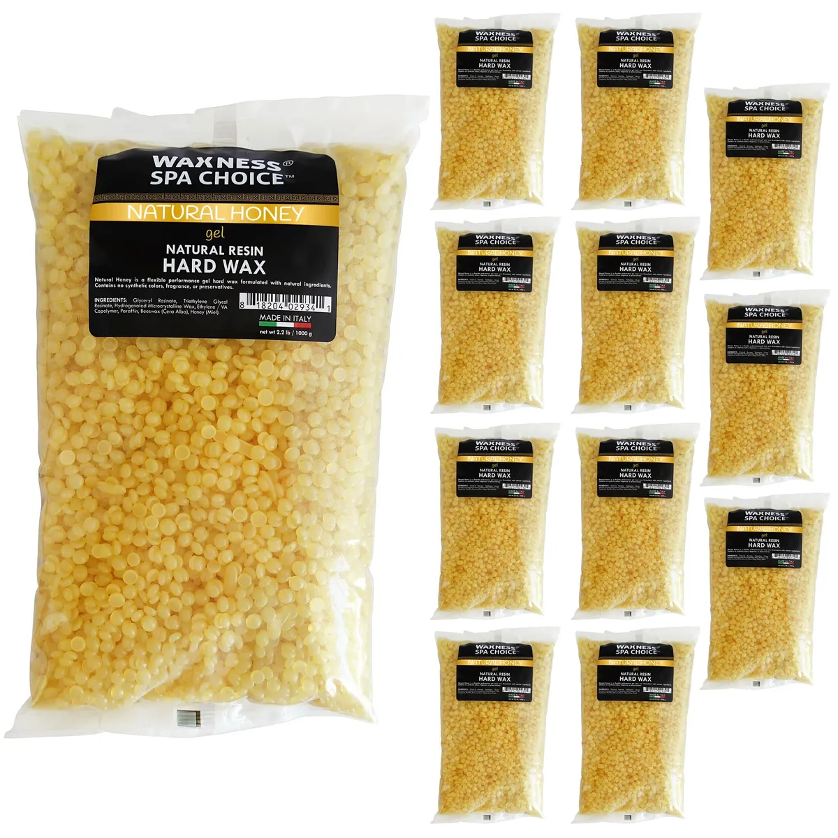 Waxness Spa Choice Natural Honey Gel Hard Wax — Bulk