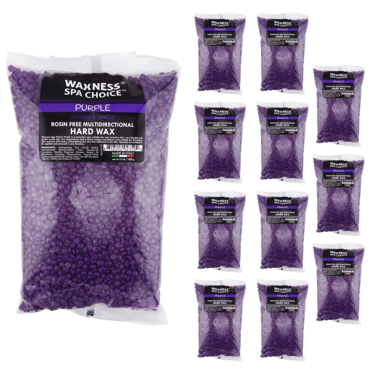 Waxness Spa Choice Purple Hard Wax — 26.4 lb Bulk
