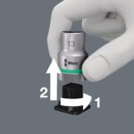 WERA 05004048001 8100 SB 8 Zyklop Metal Ratchet Set with Switch Lever, 3/8" Drive, Metric, 29 Pieces 4013288173928 - Image 5