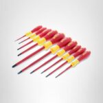 Wiha 32093 Slotted and Phillips Insulated Screwdriver Set, 1000V, 10-Piece, Slotted 2.0–6.5mm, Phillips #0–#3 - Image 2
