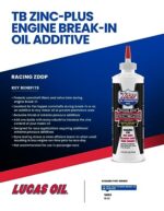 Lucas Oil 10063 Engine Break in Oil Additive w/TB Zinc Plus - 16 Ounce - Image 2