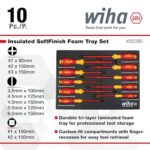 Wiha 32080 10 Piece Insulated SoftFinish Cushion Grip Screwdriver Tray Set - Image 2