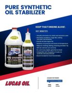 Lucas Oil 10131 Pure Synthetic Oil Stabilizer - 1 Gallon - Image 2