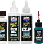 Lucas Extreme Duty 4oz Bore Solvent, Gun Oil, CLP & 1oz Needle Oiler, Grease Tube