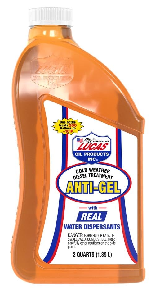 51kK5nyDCrL Lucas Oil 10866 Anti-Gel Cold Weather Diesel Treatment - 1/2 Gallon (Pack of 6) - Image 1