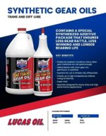Lucas Oil 10047 SAE 75W-90 Synthetic Gear Oil/Transmission and Differential Lube - 1 Quart - Image 2