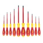 Wiha 32093 Slotted and Phillips Insulated Screwdriver Set, 1000V, 10-Piece, Slotted 2.0–6.5mm, Phillips #0–#3 - Image 6