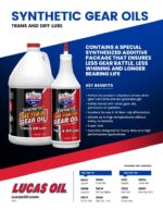 Lucas Oil 10122 Synthetic SAE 75W-140 Gear Oil - 1 Gallon - Image 2