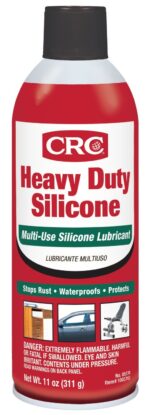 CRC Heavy Duty Silicone Lubricant, 11 Wt Oz, Clear Colorless Liquid