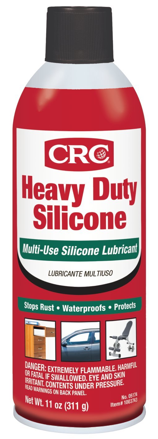 618NRRNPfdL CRC Heavy Duty Silicone Lubricant, 11 Wt Oz, Clear Colorless Liquid - Image 1