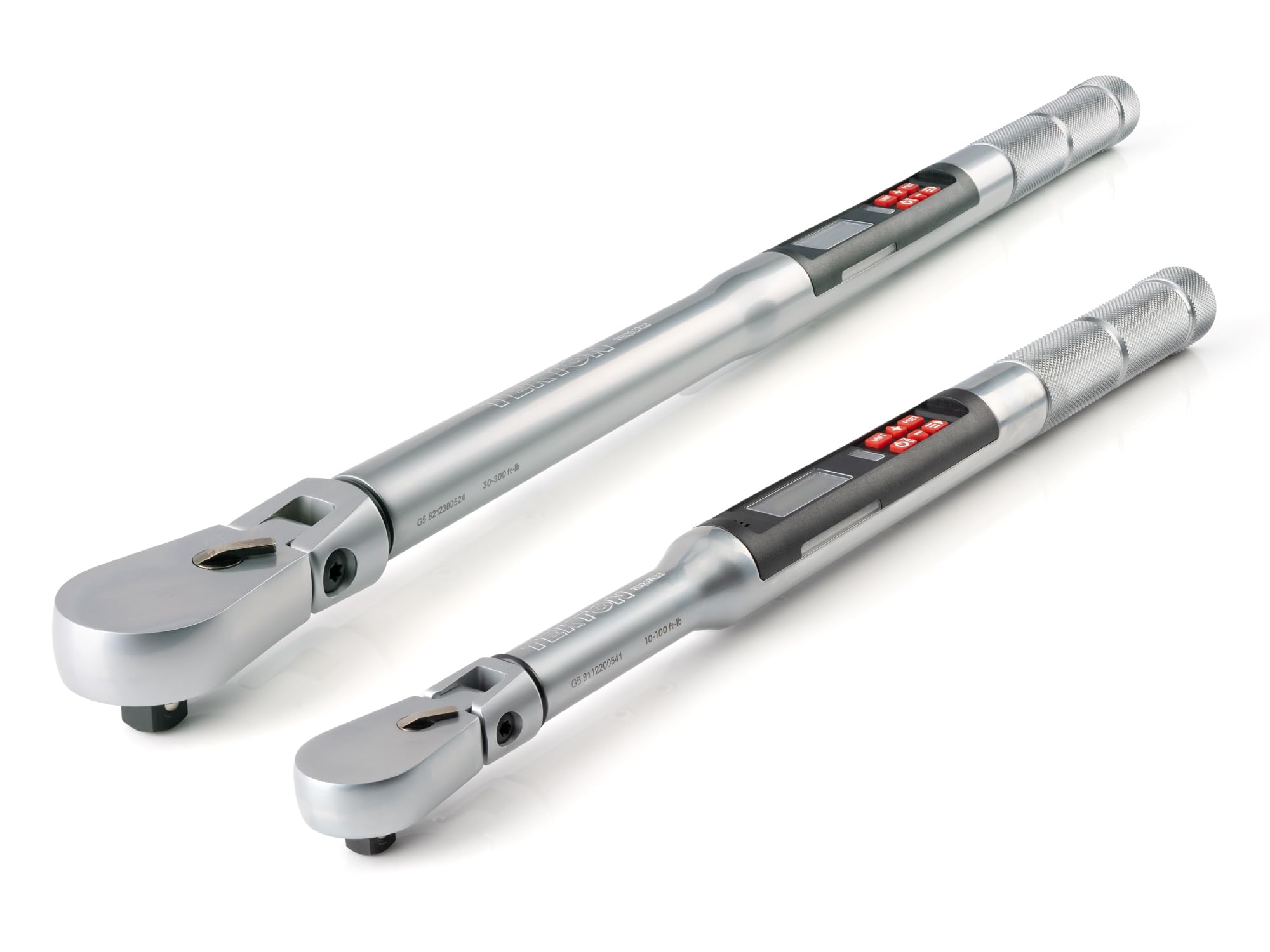61AbWS-bTML TEKTON 3/8, 1/2 Inch Drive 90-Tooth Flex Head Dual-Direction Electronic Torque Wrench Set, 2-Piece (10-100 ft-lb, 30-300 ft-lb) | TRQ98901 - Image 1