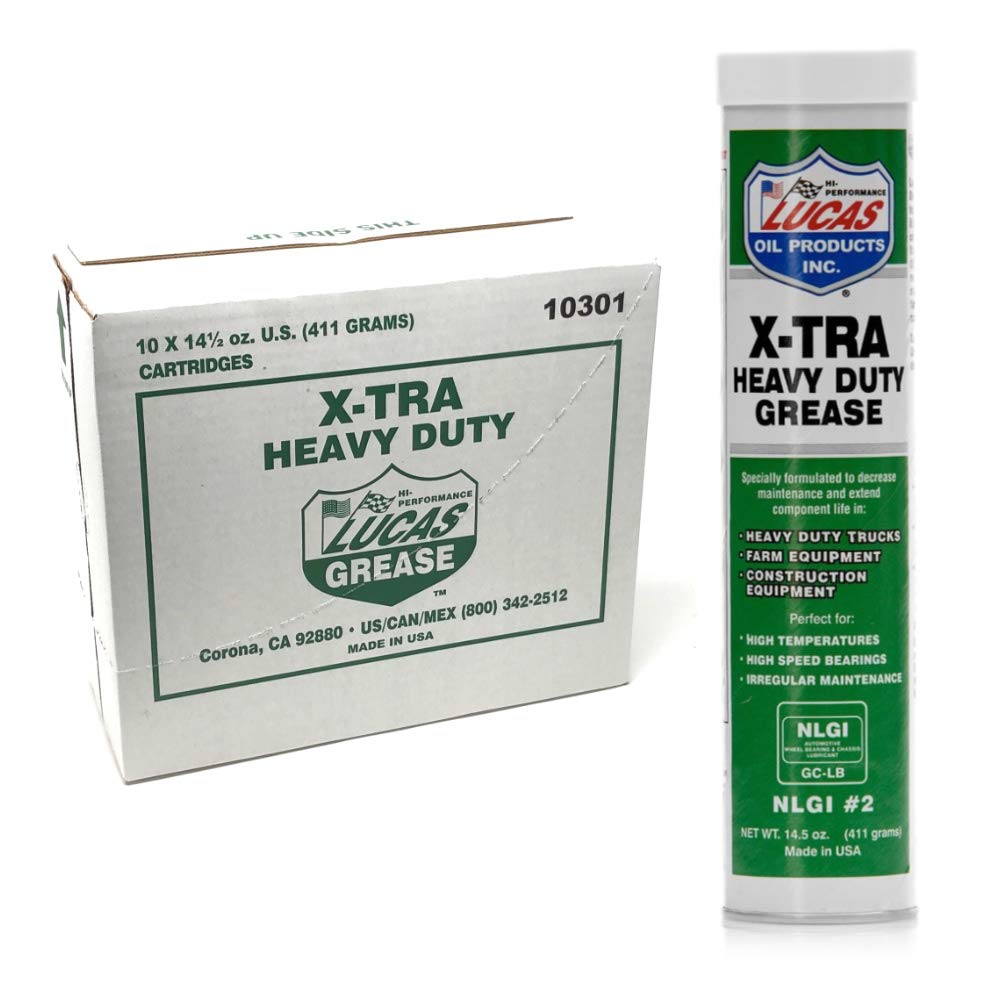 61FXCzzspFL Lucas X-Tra Lithium Grease 14.5 oz. Cartridge (Pack of 10) - Image 1