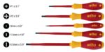 Wiha 32091 5-Piece 1000-Volt Slotted and Phillips Insulated Screwdriver Set - Image 2