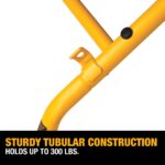 DEWALT Miter Saw Stand With Wheels, 32-1/2 in. x 60 in Foldable Rollling Stand, Adjustable Height, Durable Steel, 8 ft. Material Support, Universal Mounting Rails (DWX726) - Image 7