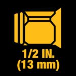 DEWALT 20V MAX Cordless Impact Wrench with Hog Ring Anvil, Brushless High Torque 1/2 Impact Gun, 4-Mode Speed, Includes Battery, Charger and Kit Bag (DCF900P1) - Image 9