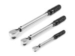 TEKTON 1/4, 3/8, 1/2 Inch Drive 90-Tooth Dual-Direction Micrometer Torque Wrench Set, 3-Piece (20-200 in-lb, 10-100 ft-lb, 40-200 ft-lb) | TRQ95901