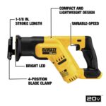 DEWALT 20V MAX Cordless Reciprocating Saw, Compact, Variable Speed, LED Light, Bare Tool Only (DCS387B) - Image 8