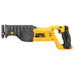 DEWALT 20V MAX Reciprocating Saw, 3,000 Strokes Per Minute, Variable Speed Trigger, Bare Tool Only (DCS380B), Yellow