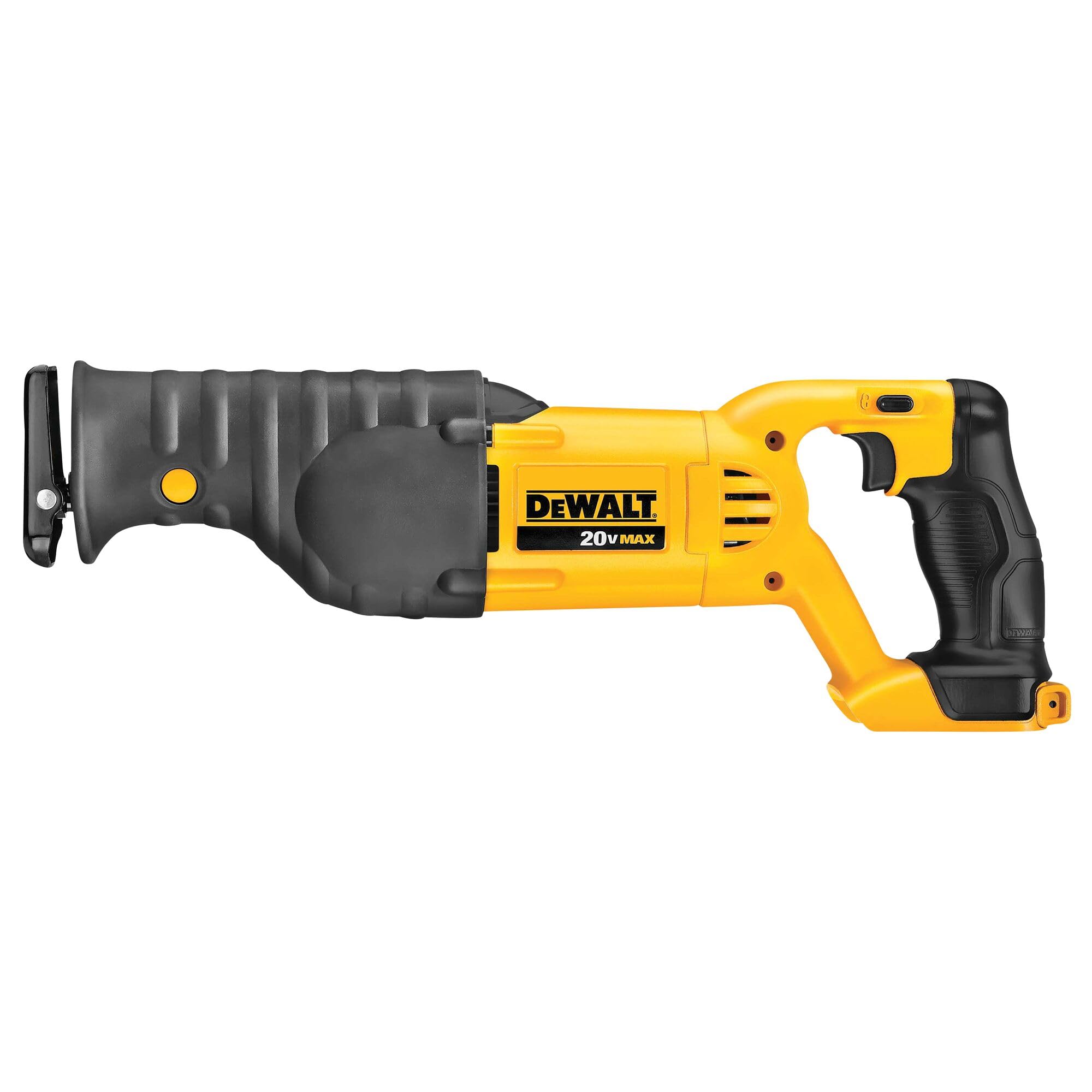 61aJg9UdXdL DEWALT 20V MAX Reciprocating Saw, 3,000 Strokes Per Minute, Variable Speed Trigger, Bare Tool Only (DCS380B), Yellow - Image 1