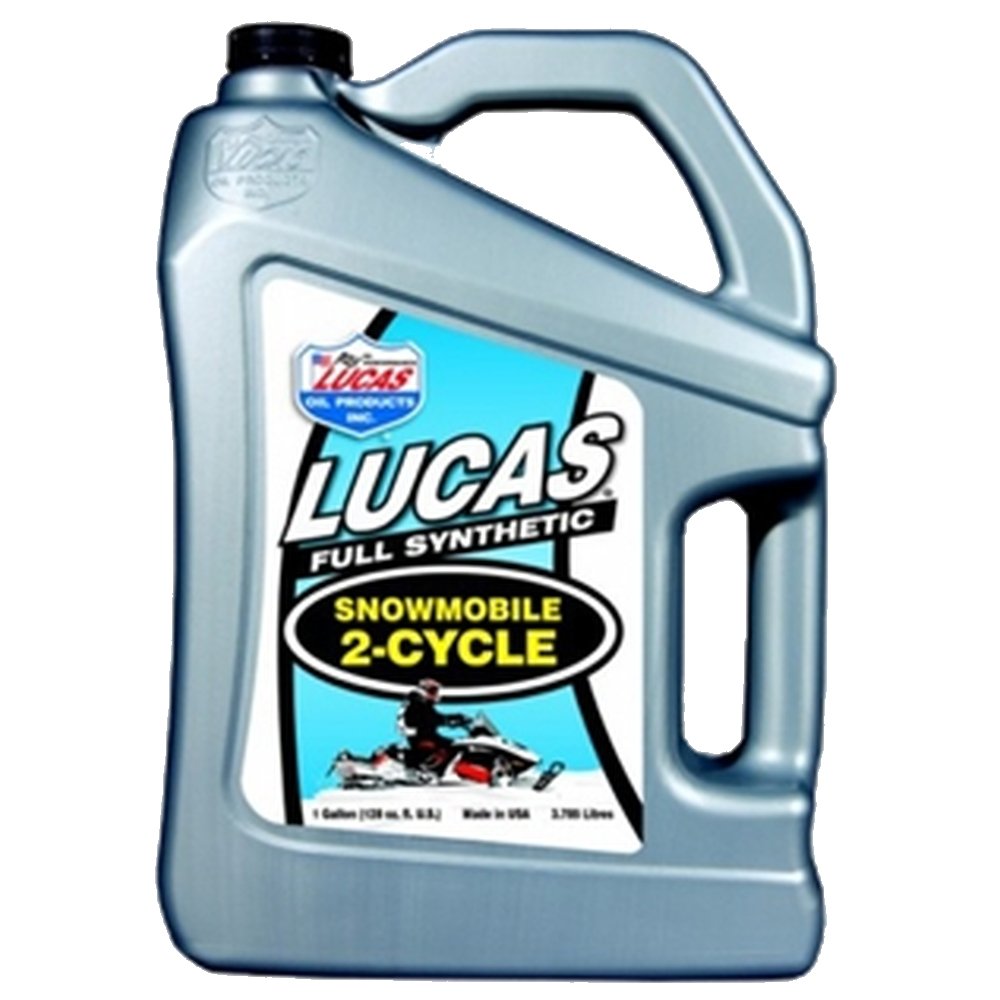 61+bVw2QOHL Lucas Oil 10847 Synthetic 2-Cycle Snowmobile Oil - 1 Gallon (Pack of 4) - Image 1