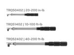 TEKTON 1/4, 3/8, 1/2 Inch Drive 90-Tooth Dual-Direction Micrometer Torque Wrench Set, 3-Piece (20-200 in-lb, 10-100 ft-lb, 40-200 ft-lb) | TRQ95901 - Image 6