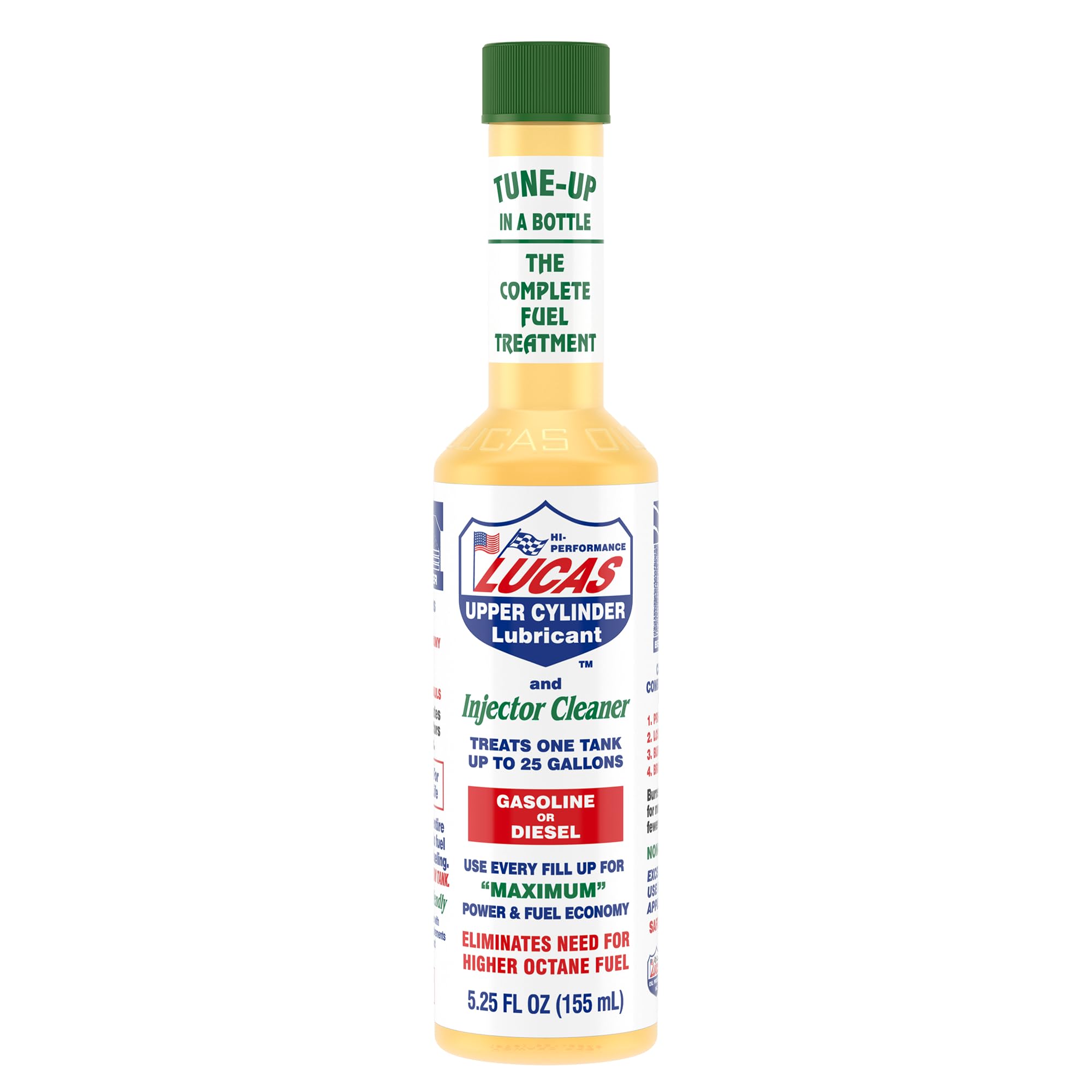 61nQy4nemAL Lucas Oil 10020 Fuel Treatment - 5.25 Ounce (Pack of 6) - Image 1