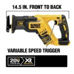 DEWALT 20V MAX XR Reciprocating Saw Cordless, Brushless, Compact,Variable Speed, Pivoting Head, LED Light, Tool Only (DCS367B) - Image 11