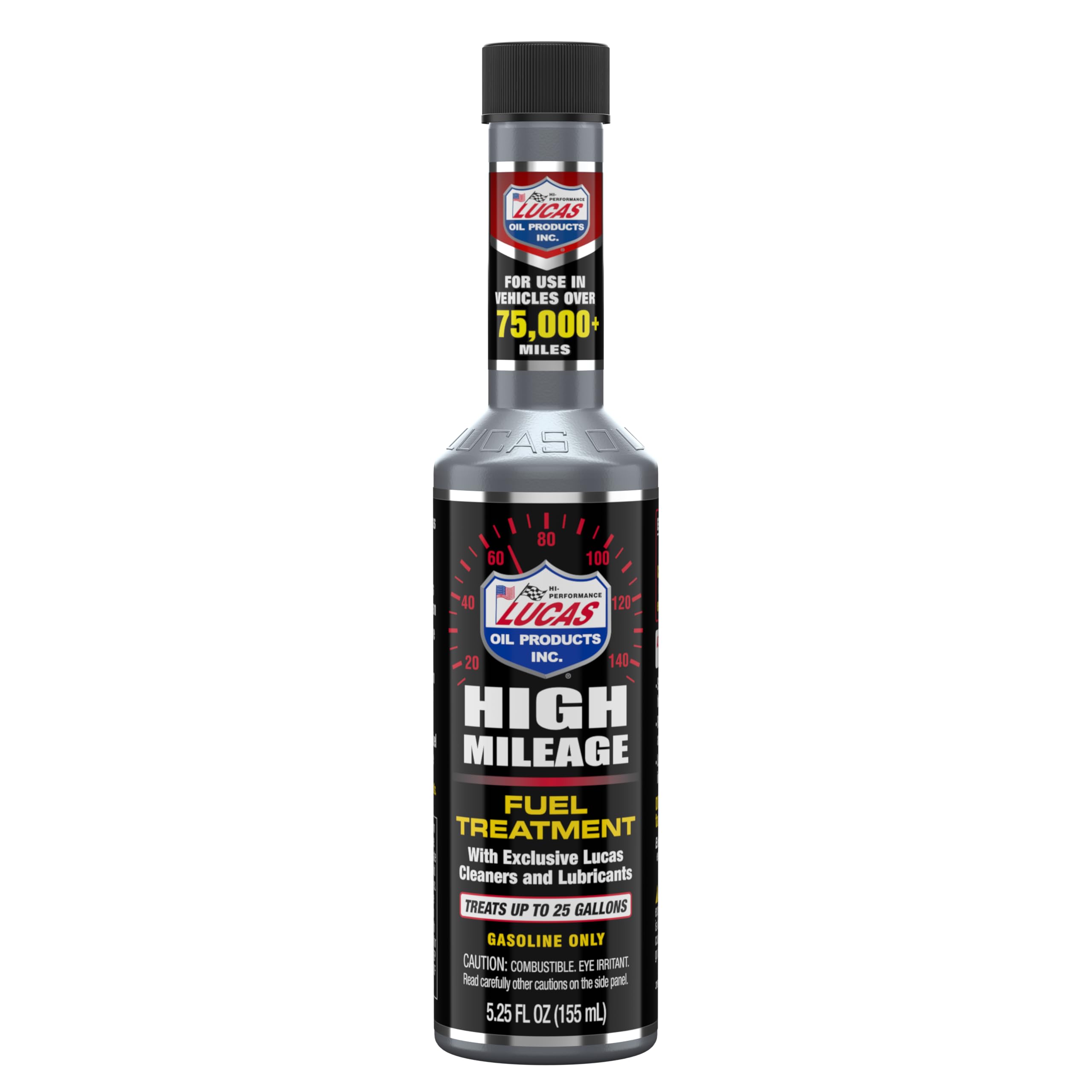 710rWhhv8sL Lucas Oil 10977 High Mileage Fuel Treatment - 5.25 Ounce (Pack of 12) - Image 1
