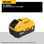 DEWALT 20V MAX XR Battery 6 Ah Lithium Ion, 2-Pack, Premium High Capacity Long Lasting Cordless Tool Battery Packs (DCB206-2) - Image 10