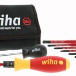 Wiha 28789 11 Piece Insulated TorqueVario-S (10-50 In/lbs) and SlimLine Blade Set