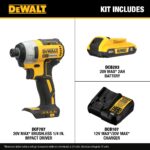DEWALT 20V MAX Impact Driver, 1/4 Inch, Battery and Charger Included (DCF787D1) - Image 6