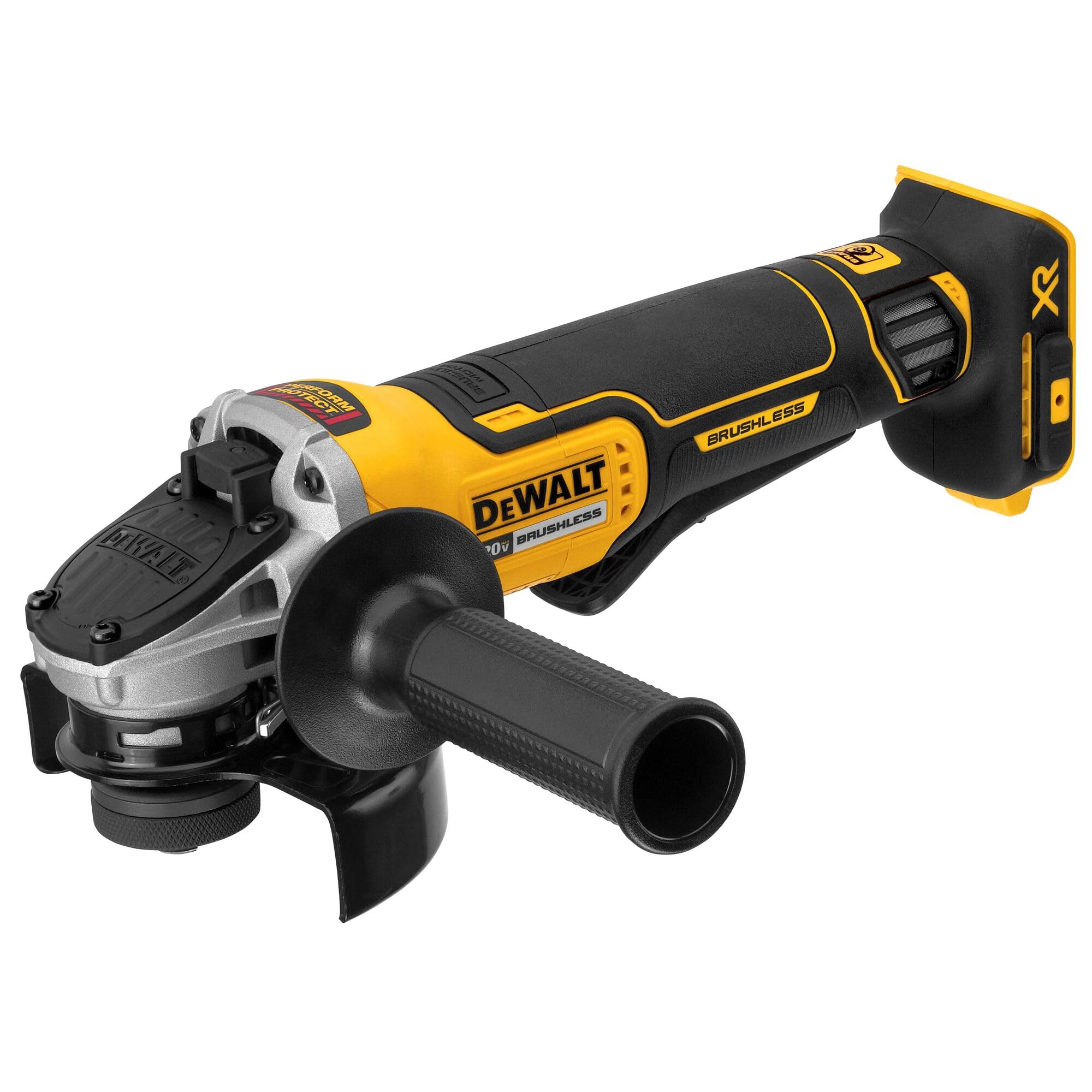 714jxrOoXKL DEWALT 20V MAX* Angle Grinder Tool Cordless Brushless, 4 1/2 Inch, with Paddle Switch and Kickback Brake, Tool Only (DCG413B) - Image 1