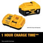 DEWALT 20V MAX XR Battery 6 Ah Lithium Ion, 2-Pack, Premium High Capacity Long Lasting Cordless Tool Battery Packs (DCB206-2) - Image 7