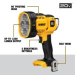 DEWALT 20V MAX LED Work Light, Handheld Spotlight with 508 Yard Distance, Pivoting Head, 1500 Lumens, Cordless, Battery Not Included (DCL043) - Image 10
