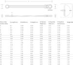 TEKTON 22 mm Long Fixed/Flex Head 12-Point Ratcheting Box End Wrench | WRB35422 - Image 2