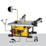 DEWALT 15 Amp 8-1/4 in. Compact Portable Jobsite Table Saw (DWE7485) - Image 10