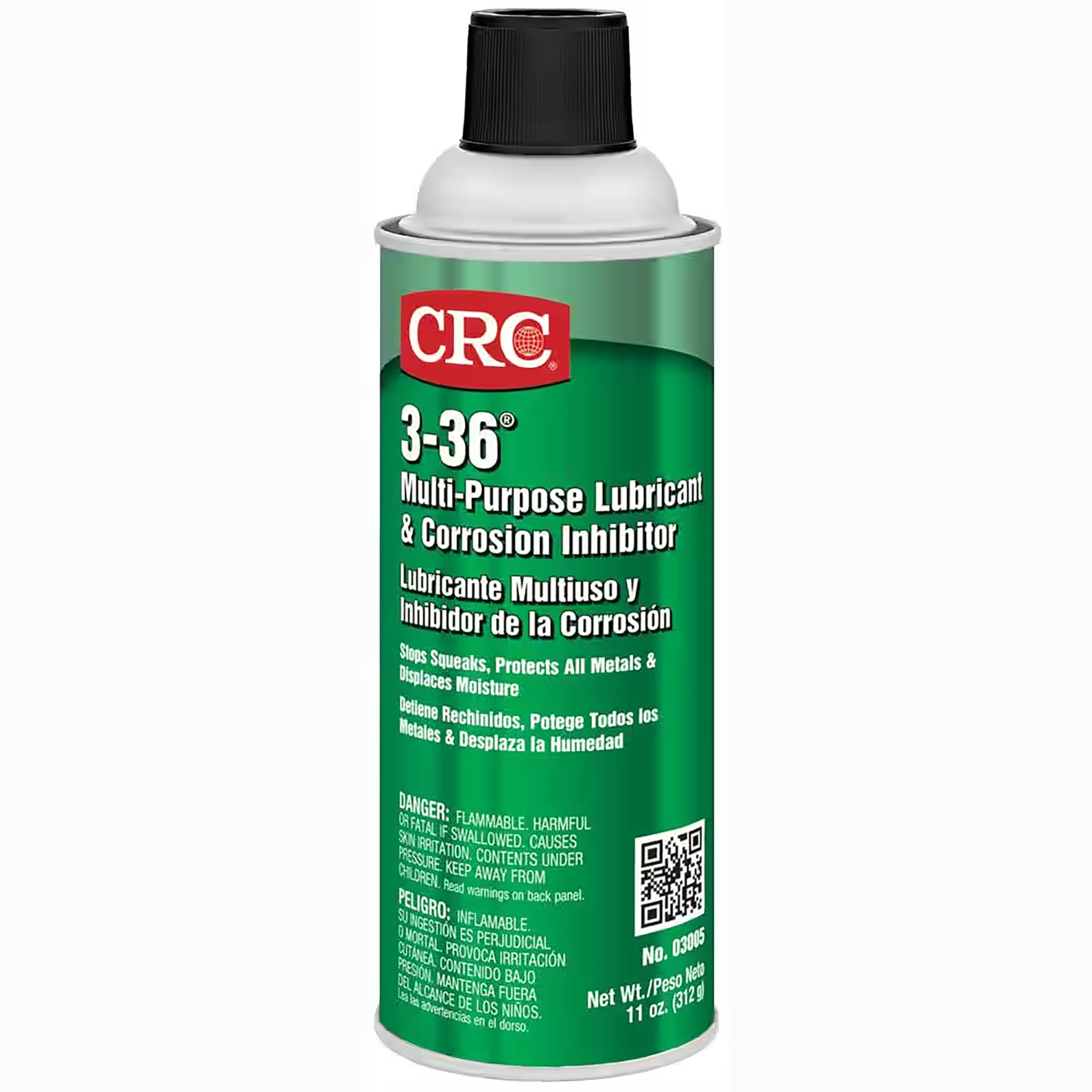 71CA23POf6L CRC 3-36 Multipurpose Lubricant & Corrosion Inhibitor 03005 – 11 Wt Oz., Corrosion Protectant Spray w/ Petroleum Base for Metal Equipment - Image 1