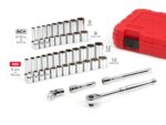 TEKTON 3/8 Inch Drive 6-Point Socket and Ratchet Set, 46-Piece (5/16-3/4 in., 8-19 mm) | SKT15301 - Image 8