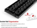 TEKTON 1/4, 3/8, 1/2 Inch Drive 6-Point Socket Set with Rails and Trays (214-Piece) | SHD99202 - Image 5