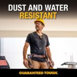 DEWALT Wearable Bluetooth Speaker (Updated Version), Clip-On Wireless Jobsite Pro Water-Resistant Portable Speaker (Non-Magnetic), Built-in Mic for Hands-Free Music/Calls, Bluetooth Speaker (Yellow) - Image 4