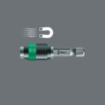 Wera - 5052502001 889/4/1 K Rapidaptor Universal Bit Holder for 1/4" Hex Drives, 2" Long - Image 7
