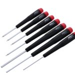 Wiha 26390 Screwdriver Set, Hex Metric With Precision Handle, .7 - 3.0mm, 7 Piece, original version, one size