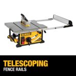 DEWALT Table Saw 10 Inch with Foldable Rolling Table Saw Stand, 15 Amp, 4800 RPM, 32-1/2-Inch Rip Capacity (DWE7491RS) - Image 7