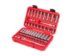 TEKTON 3/8 Inch Drive 6-Point Socket and Ratchet Set, 46-Piece (5/16-3/4 in., 8-19 mm) | SKT15301 - Image 9