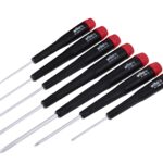 Wiha 26197 Precision Screwdriver Set, 7-Piece Mini Slotted & Phillips, PicoFinish Handles with Rotating Caps, Small Screwdrivers for Electronics & Fine Work