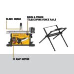 DEWALT Portable Table Saw with Stand, 8-1/4 inch, up to 48-Degree Angle Cuts (DWE7485WS) - Image 7